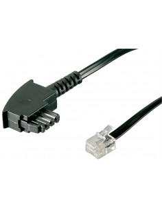 Kabel przyłączeniowy TAE-F (międzynarodowy układ styków) 4-pinowy - Długość kabla 6 m