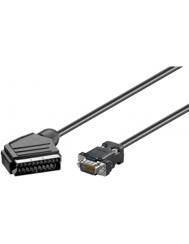 Kabel przejściowy, Scart na VGA - Długość kabla 2 m