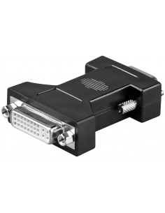 Adapter analogowy DVI/VGA, niklowany - Połączenie typu Gniazdo DVI-I Dual Link (24+5-pinowe)