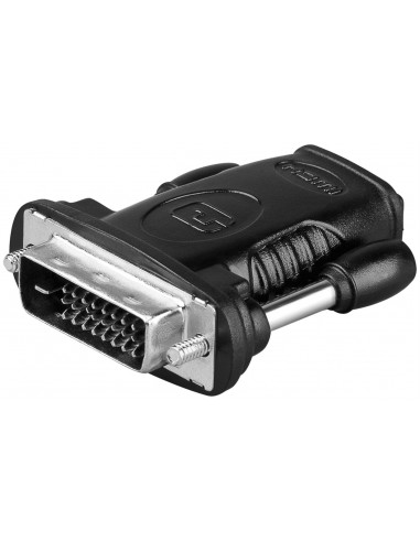 Adapter HDMI™/DVI-D, niklowany - Zużycie Jednostka 1 szt. w torebce plastikowej