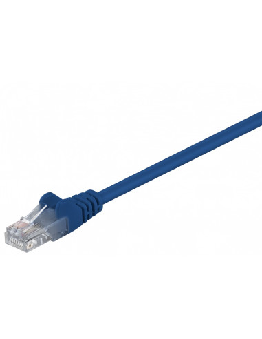 CAT 5e Kabel łączący, U/UTP, Niebieski - Długość kabla 7.5 m