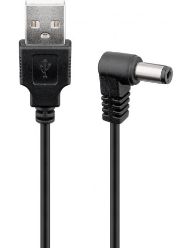 Kabel USB–DC 5,5 x 2,1 mm - Długość kabla 1 m