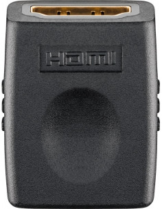 Adapter HDMI™, pozłacany - Wersja kolorystyczna Czarny