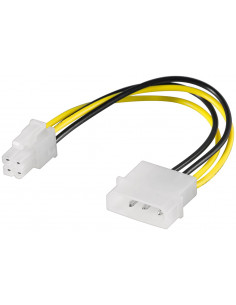 Kabel/Adapter zasilający do komputera, wtyk 5,25 na ATX12 P4, 4-pinowy - Długość kabla 0.16 m