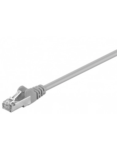 CAT 5e Kabel łączący, SF/UTP, Szary - Długość kabla 0.5 m