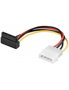 Kabel zasilający typu /adapter zasilający do komputera, wtyk 5,25 na SATA 90° - Długość kabla 0.13 m