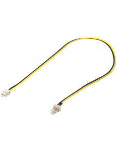 Kabel/Adapter zasilający wentylatora do komputera, 3-pinowy na 2-pinowy - Długość kabla 0.3 m
