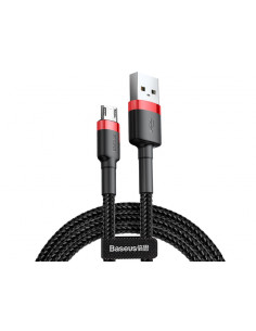 BASEUS Kabel USB/MicroUSB 2,0m  QC3.0 2.4A (CAMKLF-C91) Black+Red