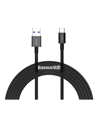 BASEUS Kabel USB Type C 2m Superior Series, 66W (CATYS-A01) Black