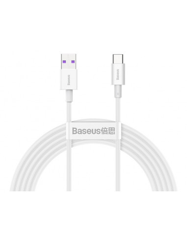BASEUS Kabel USB do USB-C Superior Series, 66W, 2m (CATYS-A02) Biały