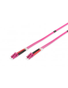 Kabel krosowy patchcord światłowodowy LC/LC dplx MM 50/125 OM4 LSOH 10m fioletowy