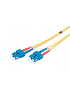 Kabel krosowy patchcord światłowodowy SC/SC duplex SM 9/125 OS2 LSOH 5m żółty