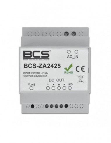 Zasilacz do systemu wideodomofonowego IP BCS BCS-ZA2425