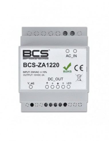 Zasilacz do systemu wideodomofonowego IP BCS BCS-ZA1220