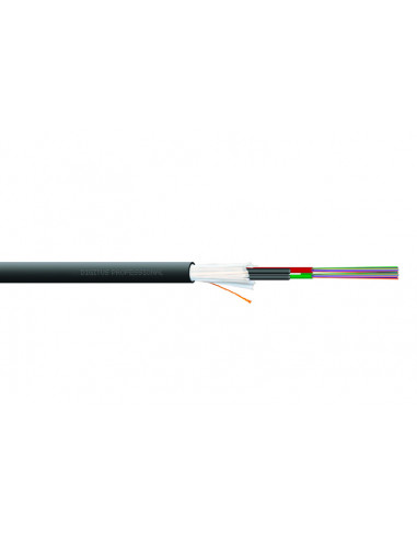 Kabel światłowodowy wielomodowy OM4 24 włókna In/Outdoor Multitube LSZH Dca czarny 1m