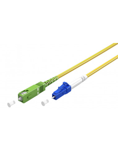 Kabel światłowodowy (FTTH), Singlemode (OS2) Yellow, Żółty (Simplex), 30 m - Długość kabla 30 m