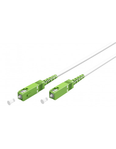 Kabel światłowodowy (FTTH), Singlemode (OS2) White, biały (Simplex), 30 m - Długość kabla 30 m