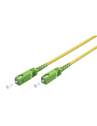 Kabel światłowodowy (FTTH), Singlemode (OS2) Yellow, Żółty (Simplex), 25 m - Długość kabla 25 m