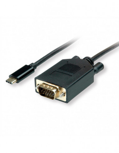 VALUE USB Typ C - kabel VGA, M/M, 1 m