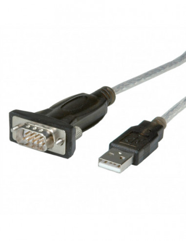 ROLINE Kabel konwertujący USB do portu szeregowego, 1,8 m