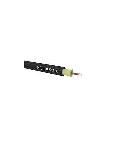 DROP1000 kabel Solarix 8f 9/125, 3,7mm LSOH E(ca) czarny SXKO-DROP-8-OS-LSOH