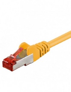 RB-LAN Patchcord S/FTP (PiMF) LSZH żółty Cat.6, 0.15m